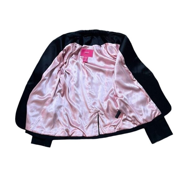 Coach 1941 Lambskin Suede Silk Lining Tuxedo Style Women's Blazer Jacket Size 8 - Picture 11 of 12